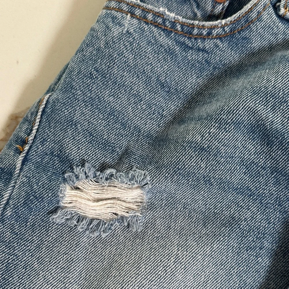 Levi’s Women's Distressed Denim Shorts - Blue
